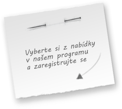 Vyberte si z nabídky a zaregistrujte se.